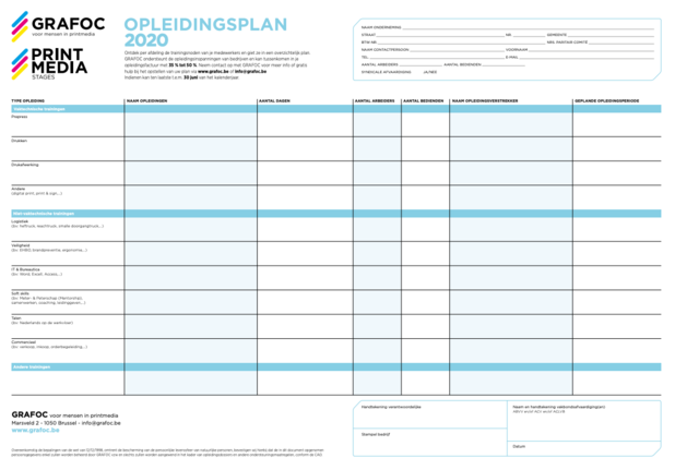 GRAFOC-Opleidinsplan helpt Printmedia bedrijven