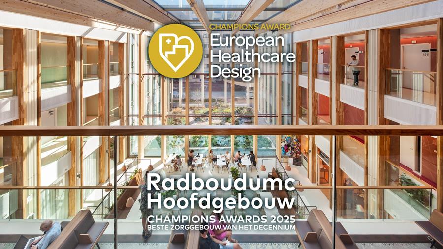 Le bâtiment principal de Radboudumc est le meilleur bâtiment de soins de santé de la dernière décennie