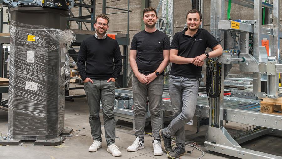 Belgische palletiseermachine voor Sloveense roomijsproducent