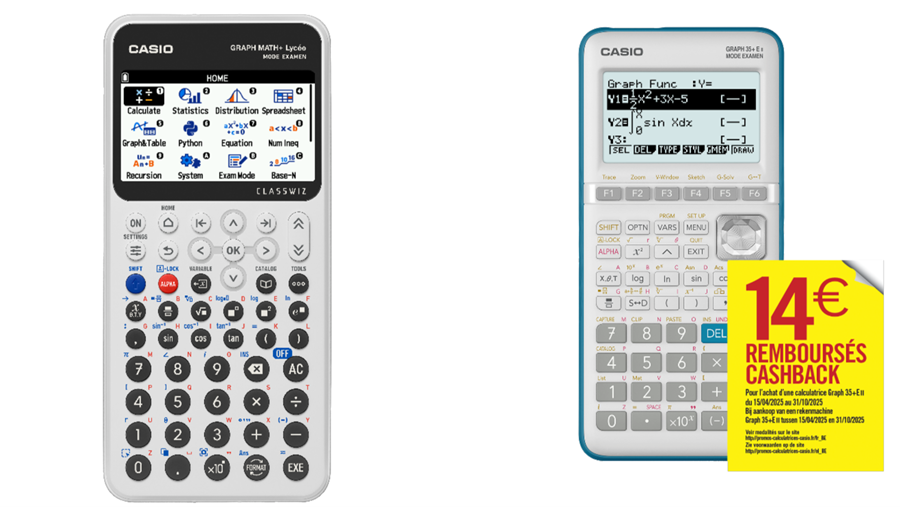 Découvrez Graph Math+, la nouvelle calculatrice graphique de CASIO