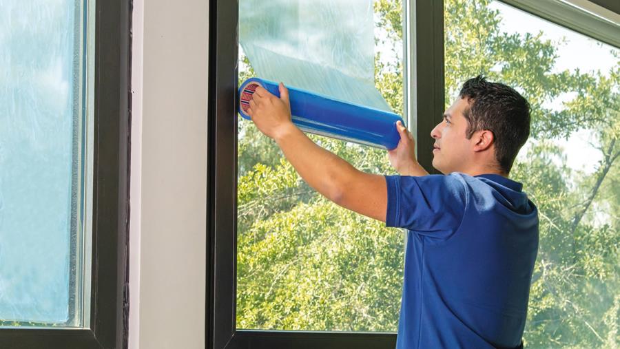 Zelfklevende beschermende film voor vensters